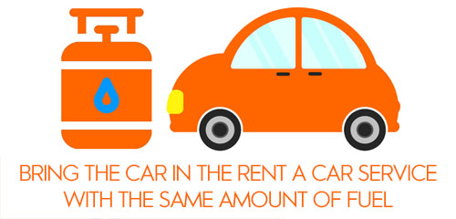 link in which the rented vehicle must be brought with the same amount of fuel