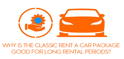 link to the classic car rental service ideal for long periods