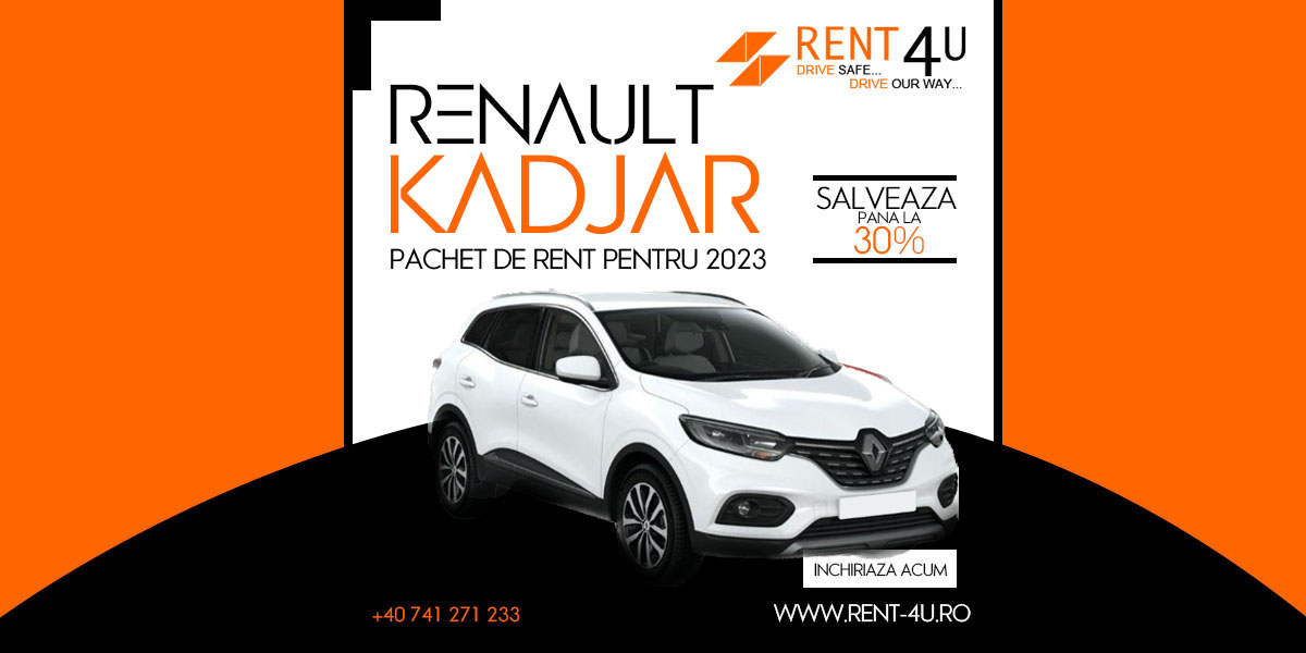 preturile de rent a car la Renault Kadjar din Otopeni si Bucuresti pentru anul 2023