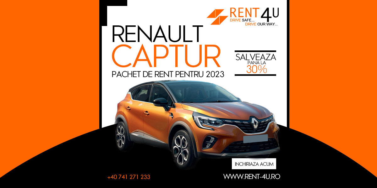 Renault Captur si serviciul de rent a car ( 2023 ) | Otopeni Bucuresti